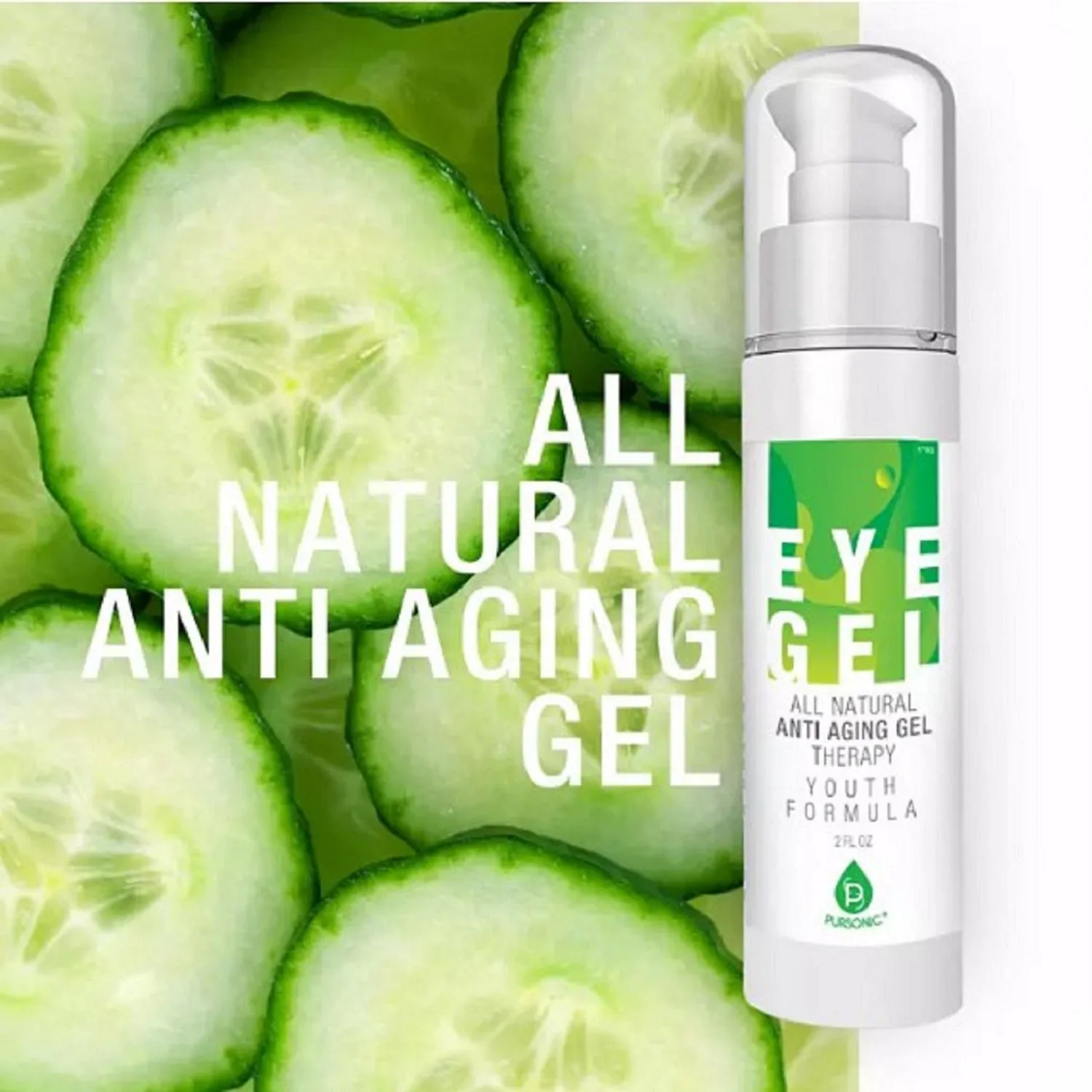 All  Natural Professional Anti Aging Eye Gel 2 Oz