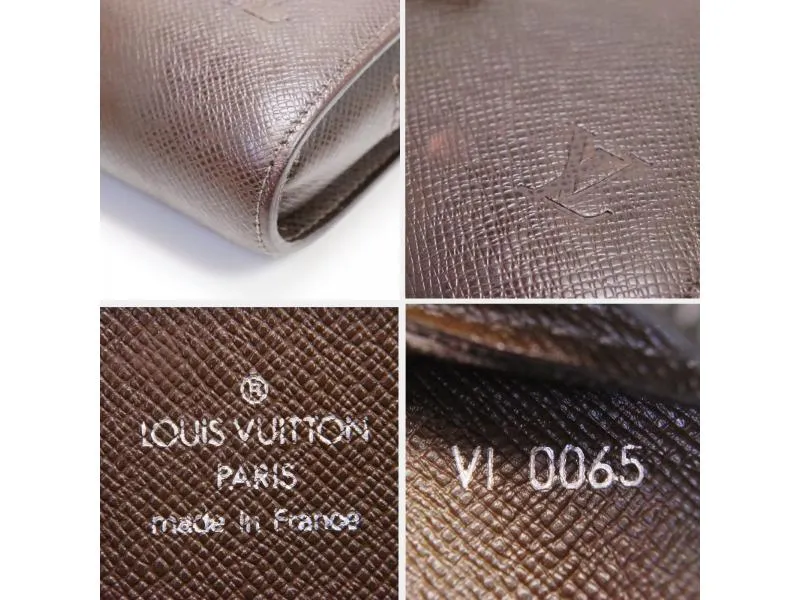 Authentic Pre-owned Louis Vuitton Taiga Grizzly Brown Pochette Baikal Clutch Bag M30188 200196