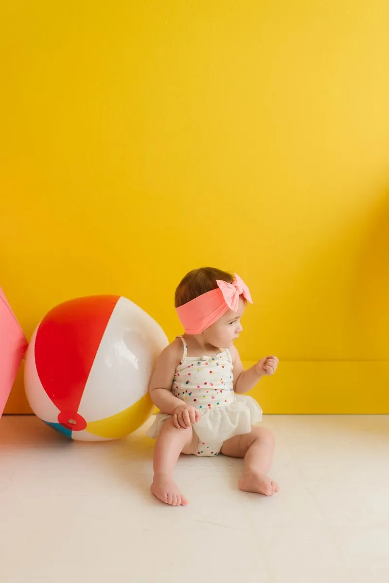 Baby Bling Bows | Classic Knot Headband ~ Neon Coral