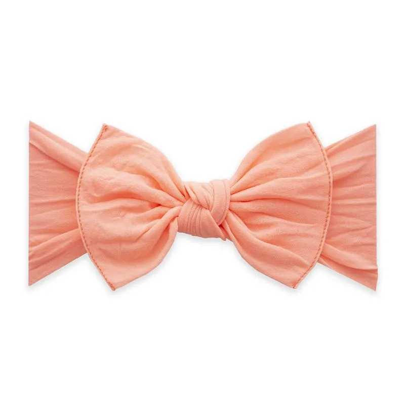 Baby Bling Bows | Classic Knot Headband ~ Neon Coral