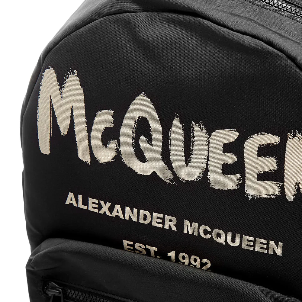 Backpack Alexander McQueen Graffiti Logo Backpack