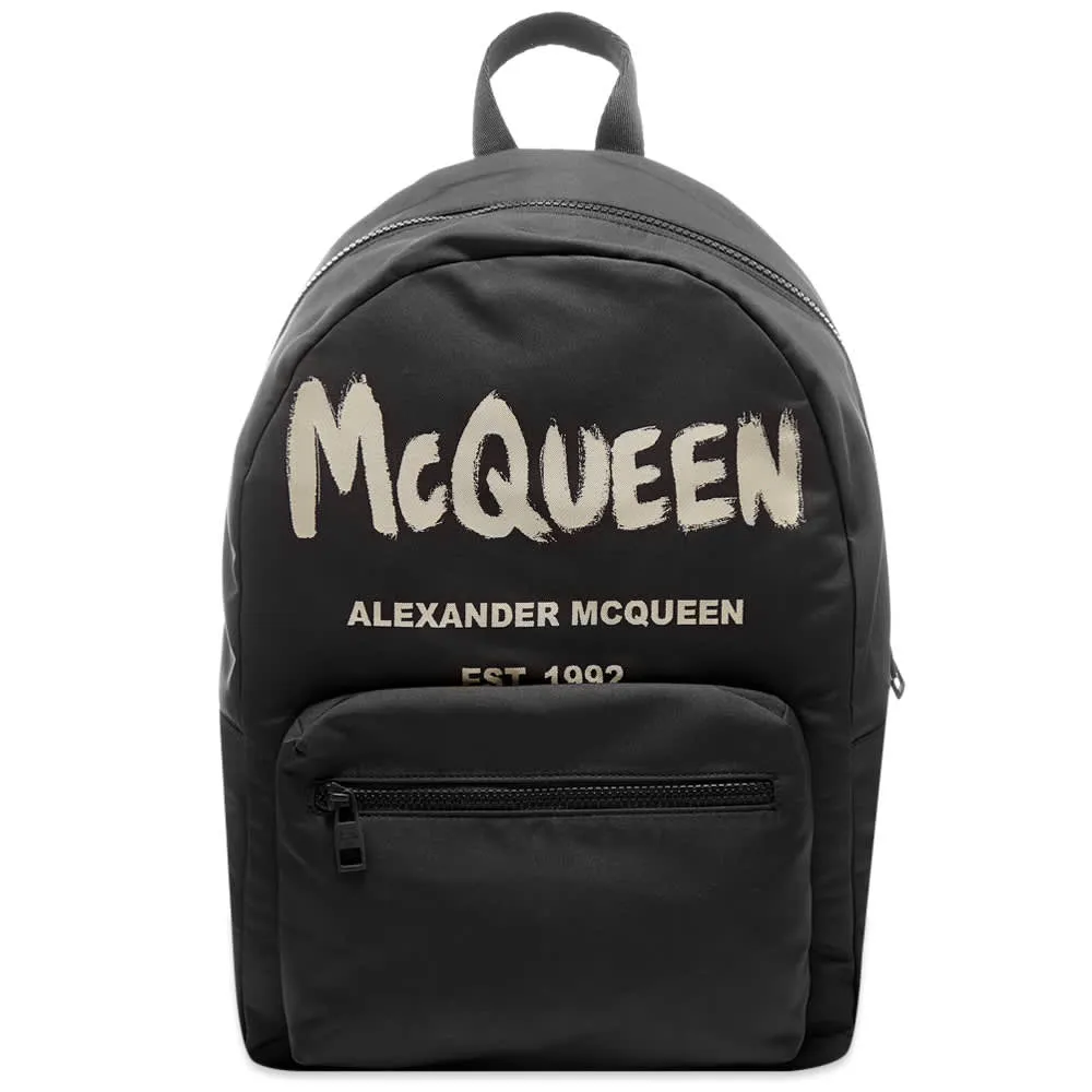 Backpack Alexander McQueen Graffiti Logo Backpack