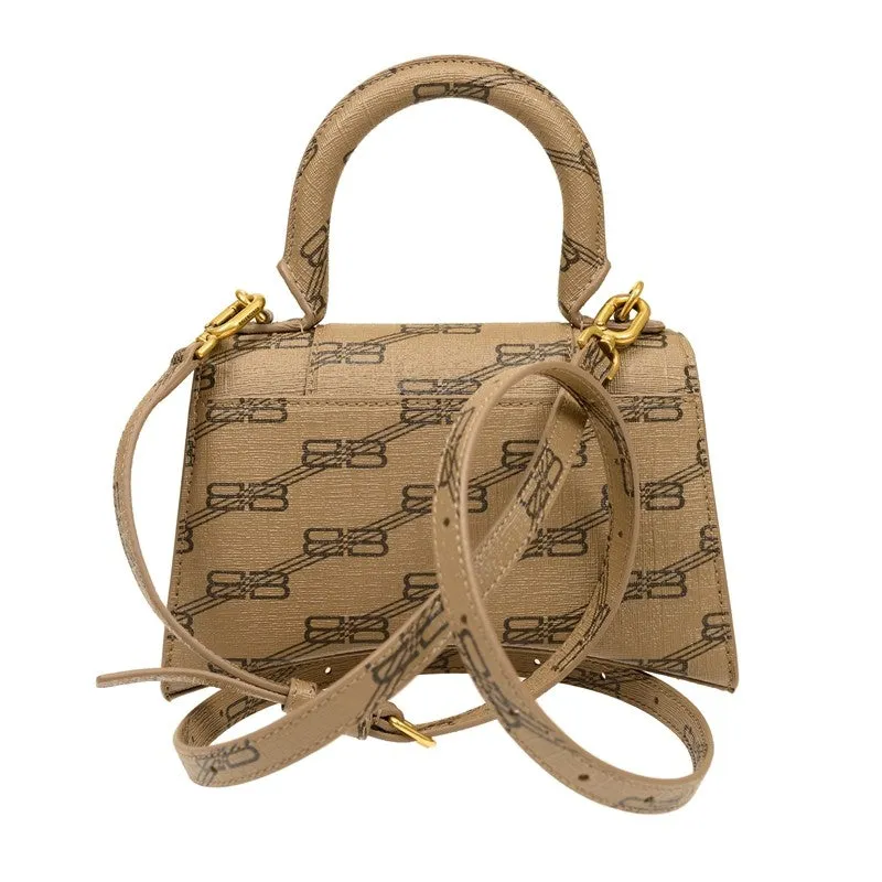 Balenciaga Hourglass XS Shoulder Bag Beige/Brown