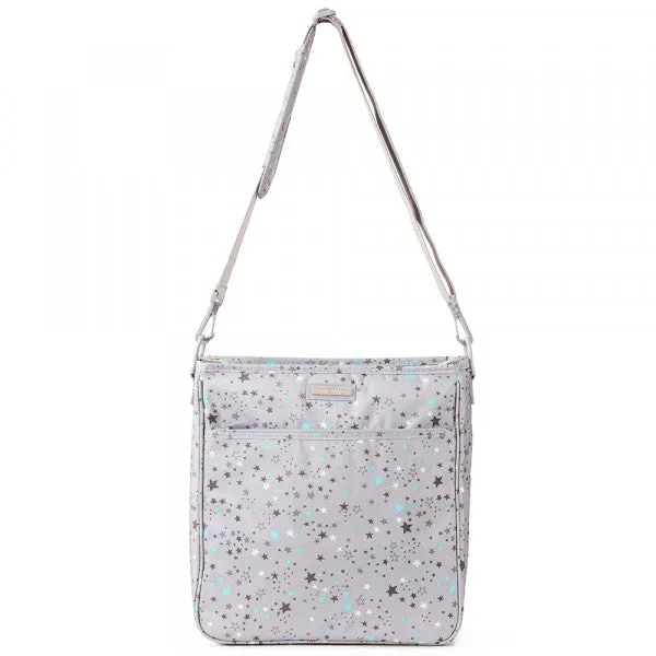 Blue Star Diaper Bag - Grey