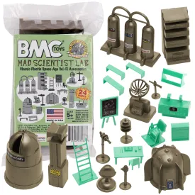 BMC Classic Mad Scientist Lab 24pc Plastic Army Men Sci-Fi Accessory Playset