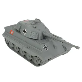 BMC WW2 German King Tiger Tank - Gray 1:32 Vehicle for Plastic Army Men