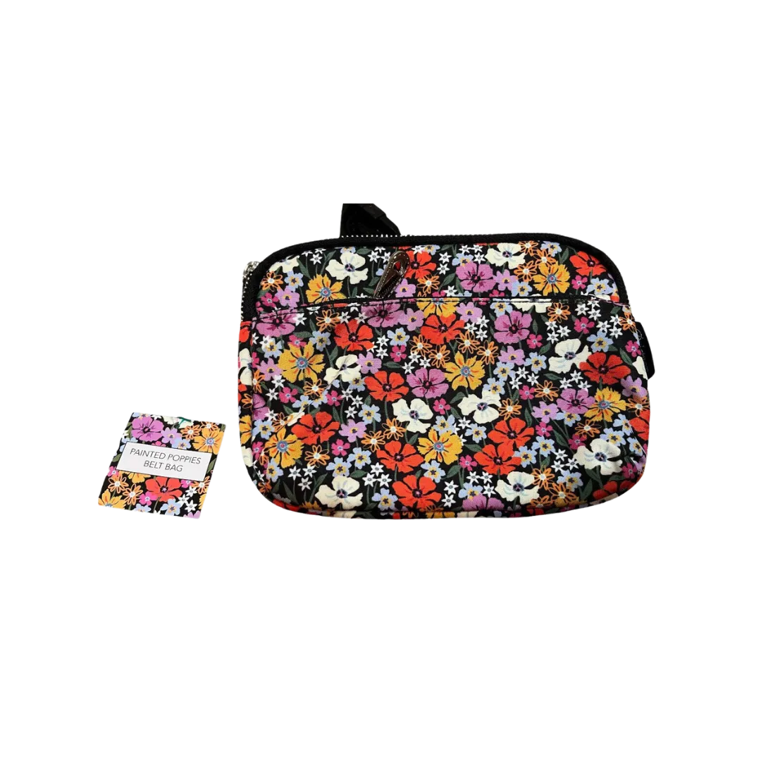 Brighton Women's Floral Painted Poppies Fanny Pack Belt Bag