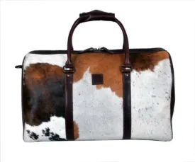 Cowhide Overnight Duffel Bag