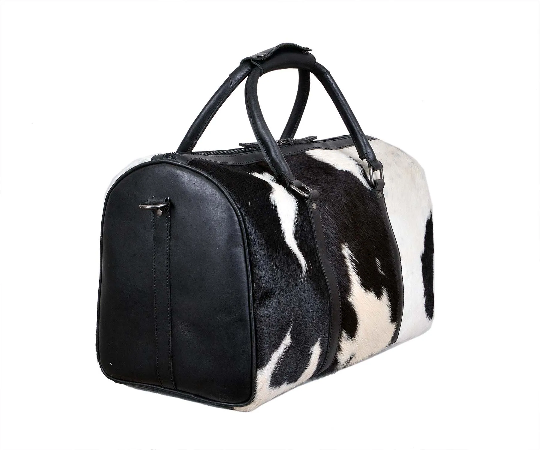 Cowhide Overnight Duffel Bag