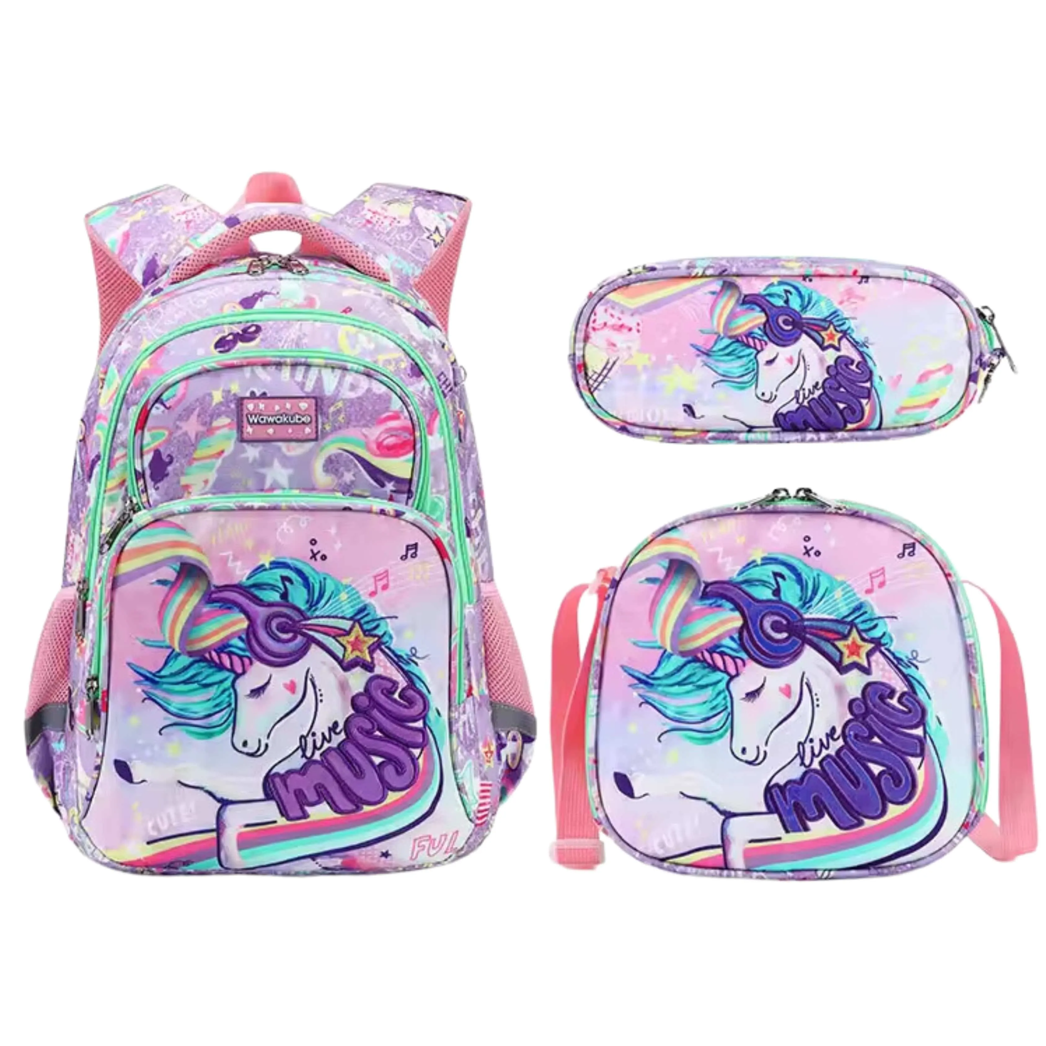 CUSANGEL -  Unicorn Dinosaur Backpacks Children Schoolbags