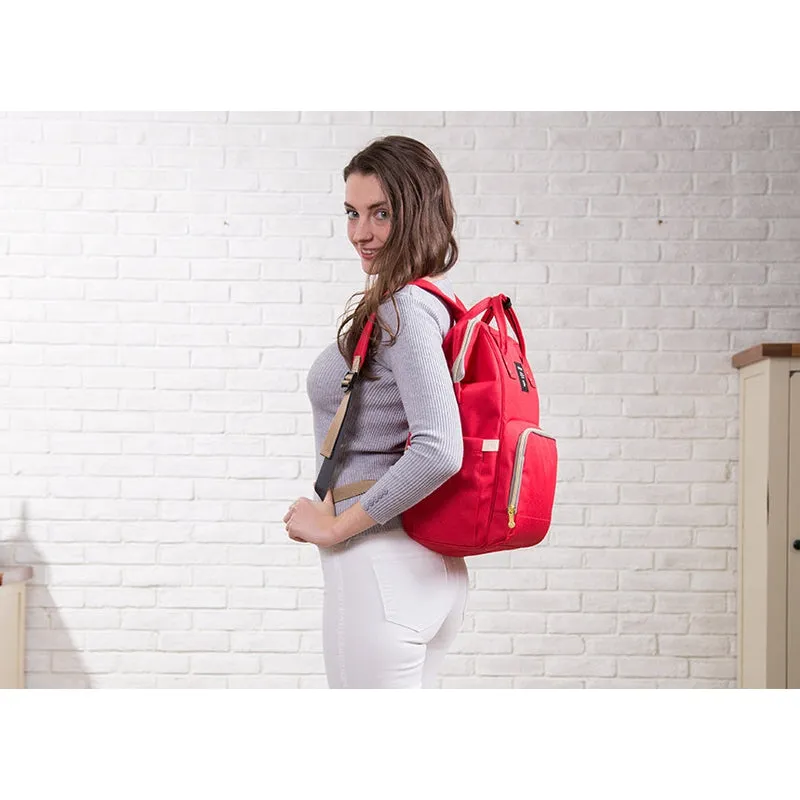 Diaper Bag - Real Red