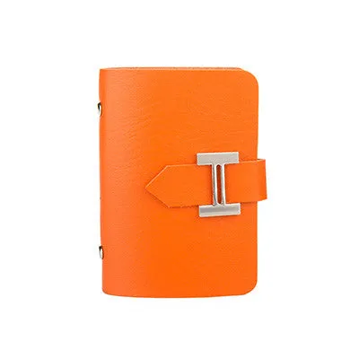 DUDINI New Men & Women Business Cards Wallet Simple PU Leather Credit Card Holder/Case Fashion Bank Cards Bag ID Holders