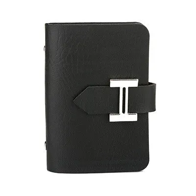 DUDINI New Men & Women Business Cards Wallet Simple PU Leather Credit Card Holder/Case Fashion Bank Cards Bag ID Holders