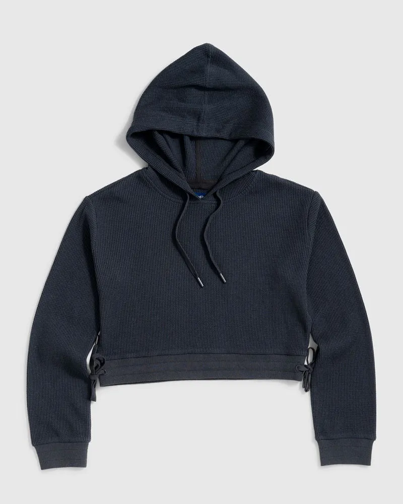 EcoKnit™ Cropped Thermal Hoodie