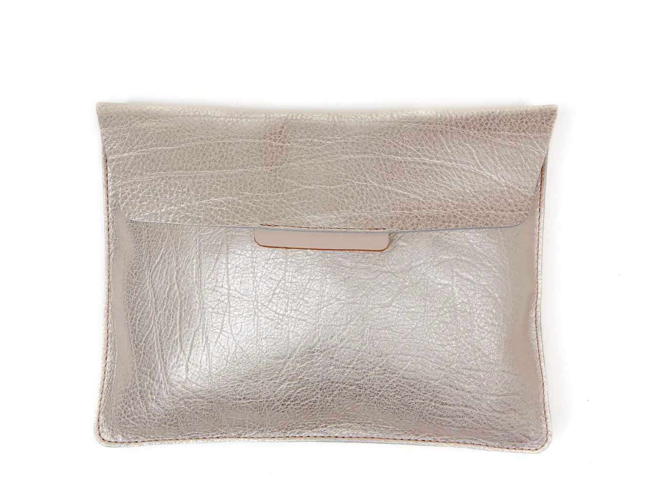 Envelope Clutch metallic champagne