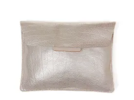 Envelope Clutch metallic champagne