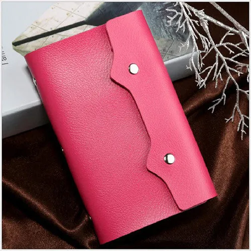 Fashion 108 Slots Credit Card Holder Bags Good Quality Leather Bussiness Cards Case Bank Id Card Holders Keeper Hot Sale LS1044