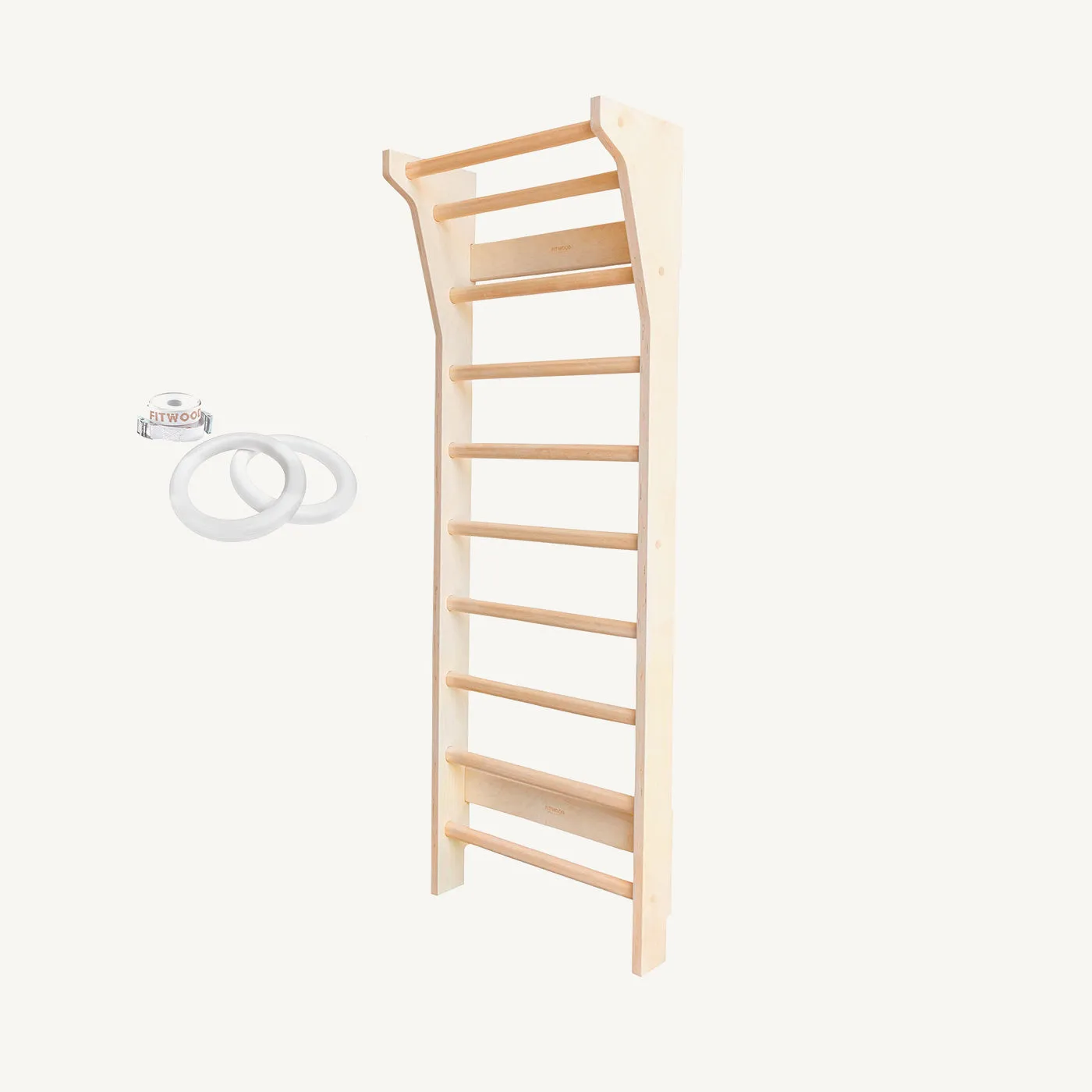 FitWood - TAIMI Mini Wall Bars for Kids - Birch