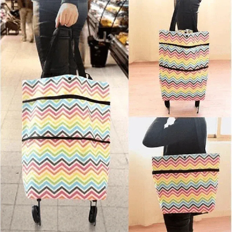 Foldable Shopping Trolley Tote Bag (🔥 Sale 60% Off)