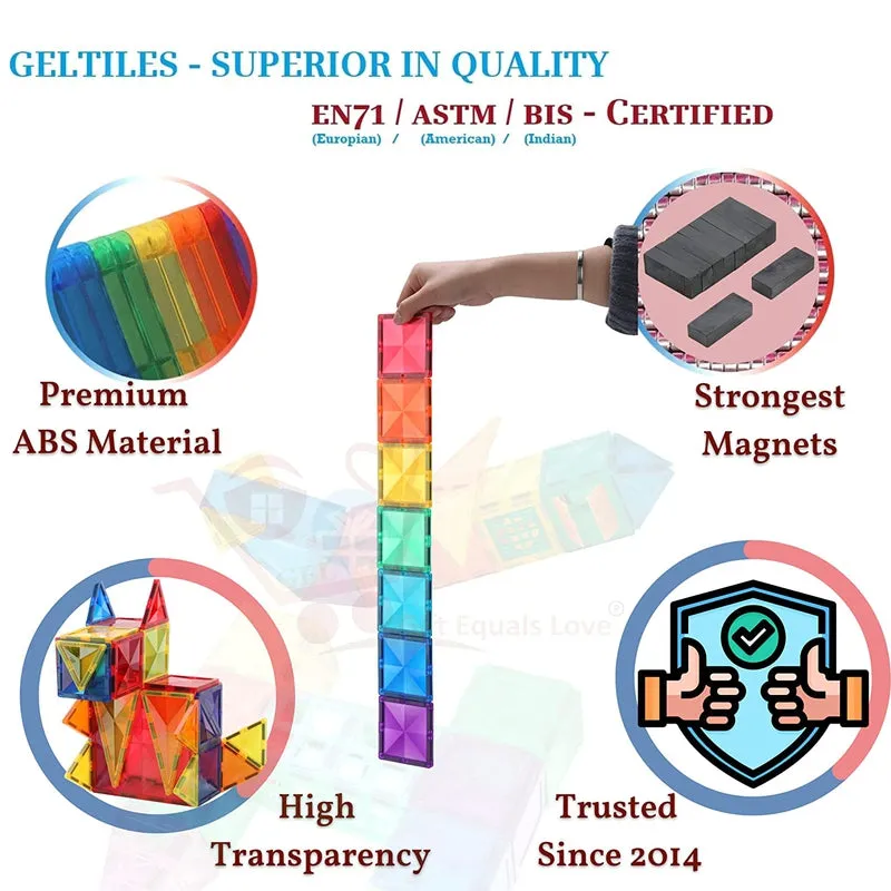 Geltiles Freedom - Magnetic Building Tiles Set (32 Pcs)