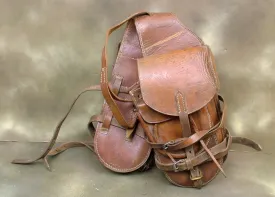 German WW1/WW2 Packtashen 34 Saddle Bag: Mounted & Motorcycle Troop Issue (One Only)