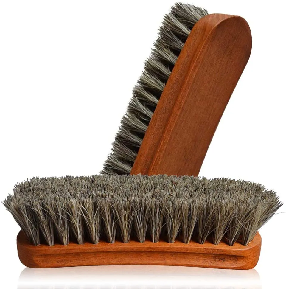 Guyuyii | 2PC Horsehair Shoe Brush