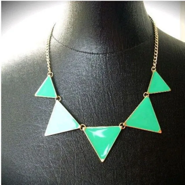 Hot Black geometrical Triangle Necklace Fashion choker necklace Jewelry for women vintage accessories