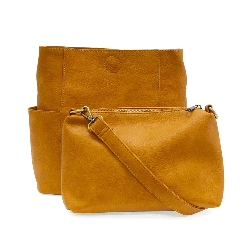 Kayleigh Side Pocket Bucket Bag by Joy Susan