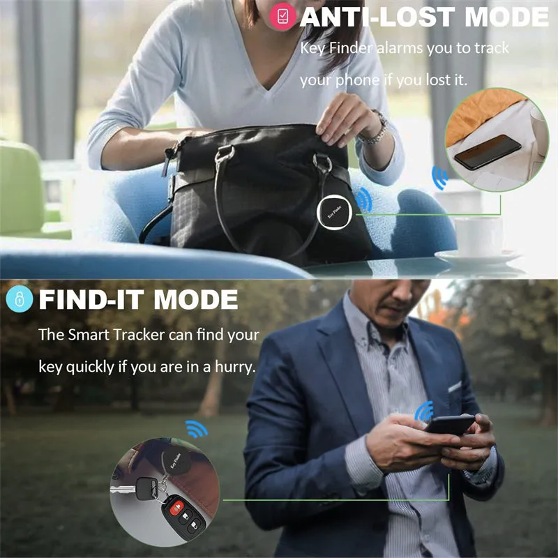 Key Finder Square Anti-lost Device Smart Bluetooth Object Finder