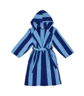 Kids Robe - Blueberry Stripes