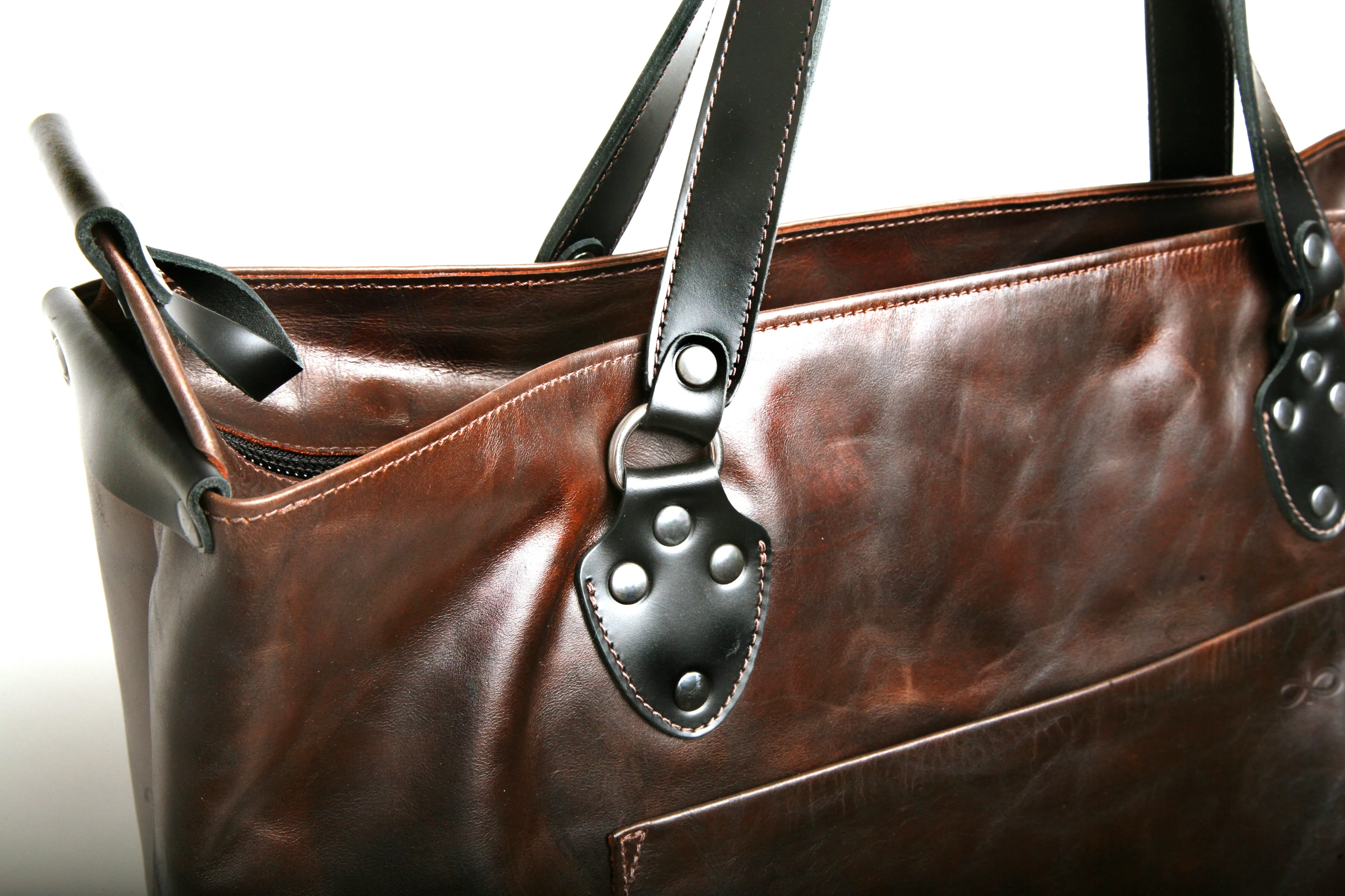 KING TOTE dark brown and black