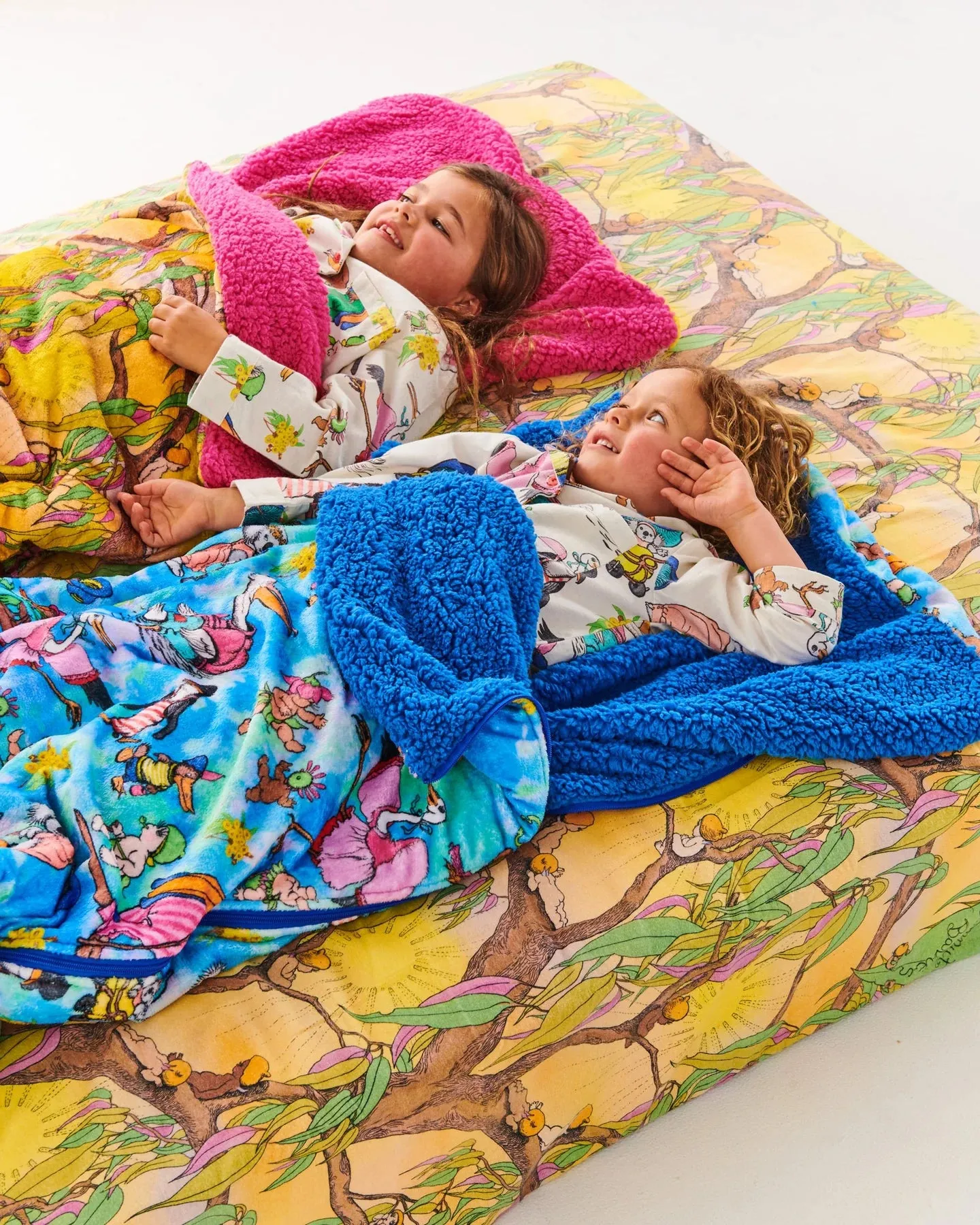 Kip & Co x May Gibbs Out and About Sherpa Kids Sleeping Bag