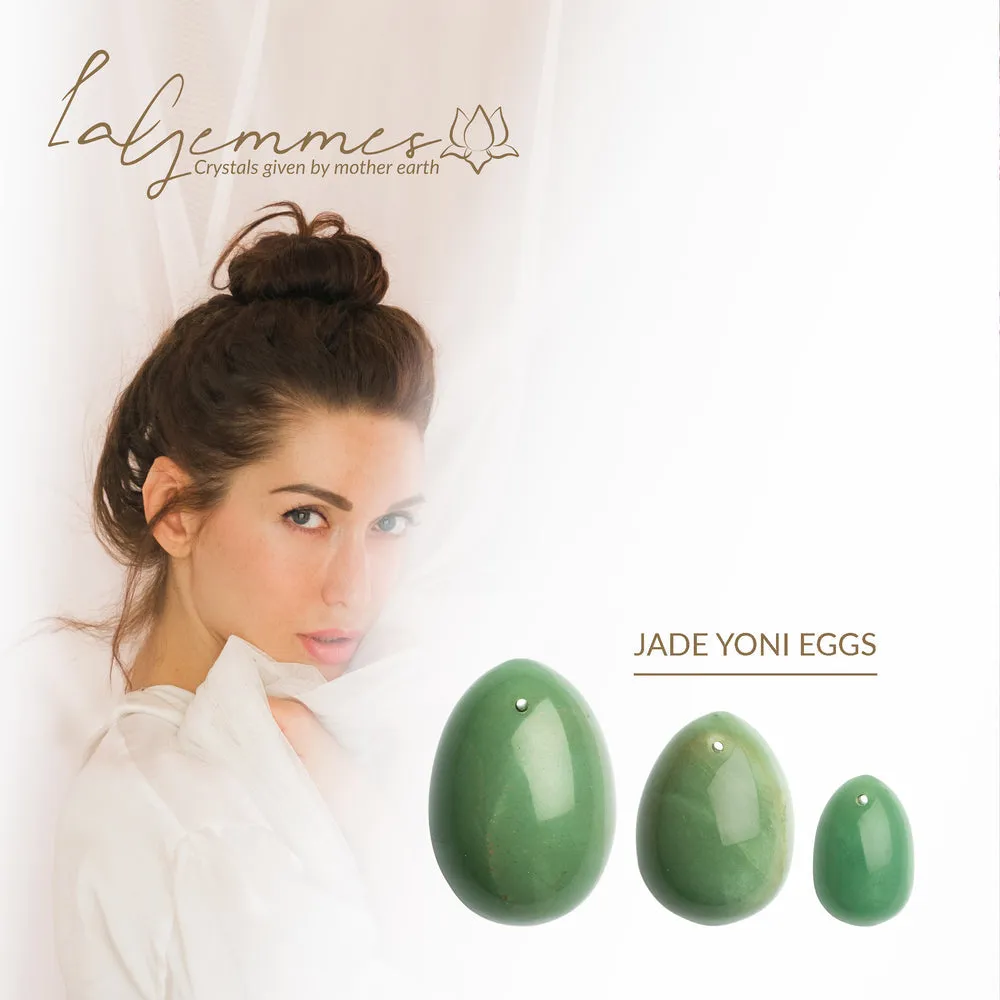 La Gemmes Yoni Egg Set Jade 3 Pieces