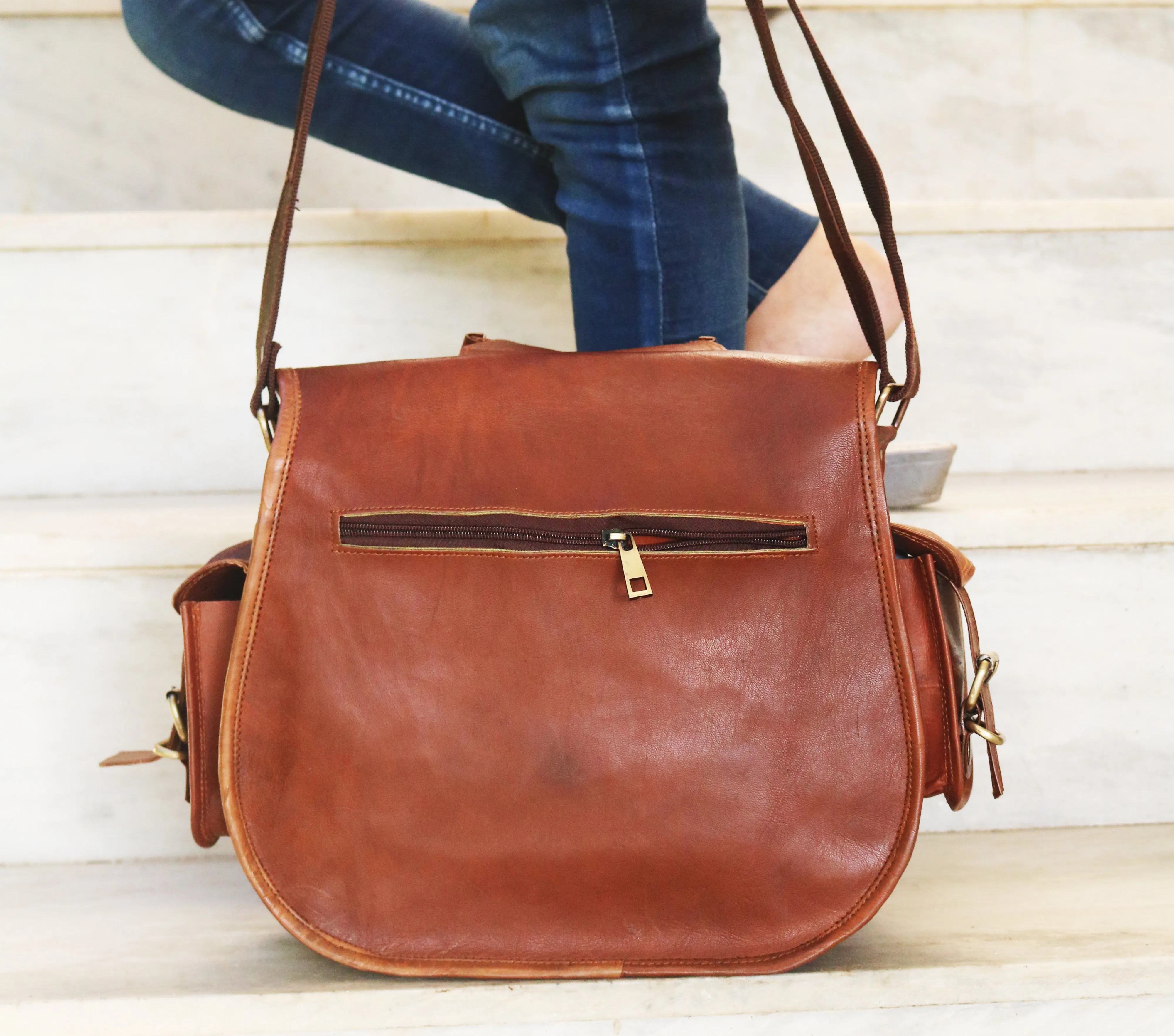 Leather Bag Purse for Women and Girls, Satchel Crossbody Purse.