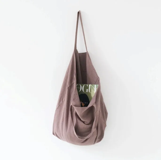 Linen Big Bag - Ashes of Roses