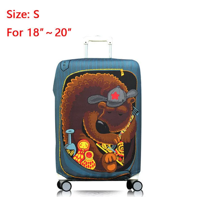 Luggage Cover Protector Protective Suitcase Covers Elastic Protection Case on Suitcase Fashion Travel Cover for Trolley Trunk