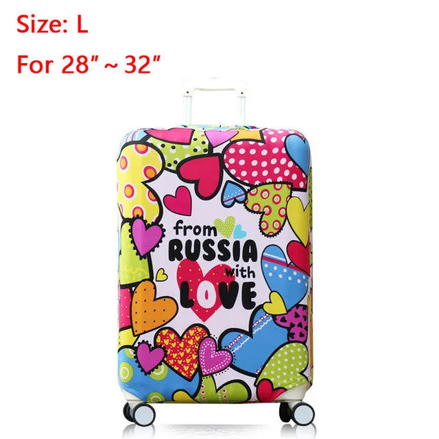 Luggage Cover Protector Protective Suitcase Covers Elastic Protection Case on Suitcase Fashion Travel Cover for Trolley Trunk