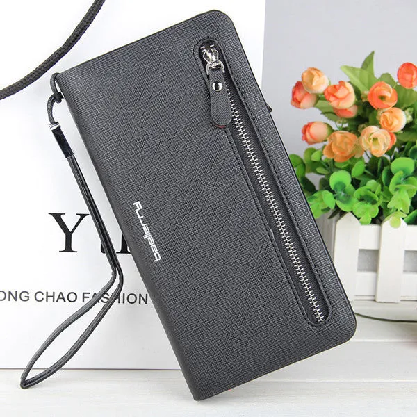 Luxury Brand Leather Phone Wallets Women Zipper Long Coin Purses Money Bag Credit Card Holder High Quality Clucth Wallets Female