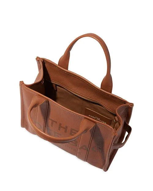 MARC JACOBS Medium Leather Tote Bag, Brown