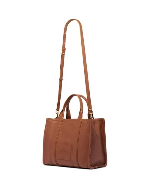 MARC JACOBS Medium Leather Tote Bag, Brown