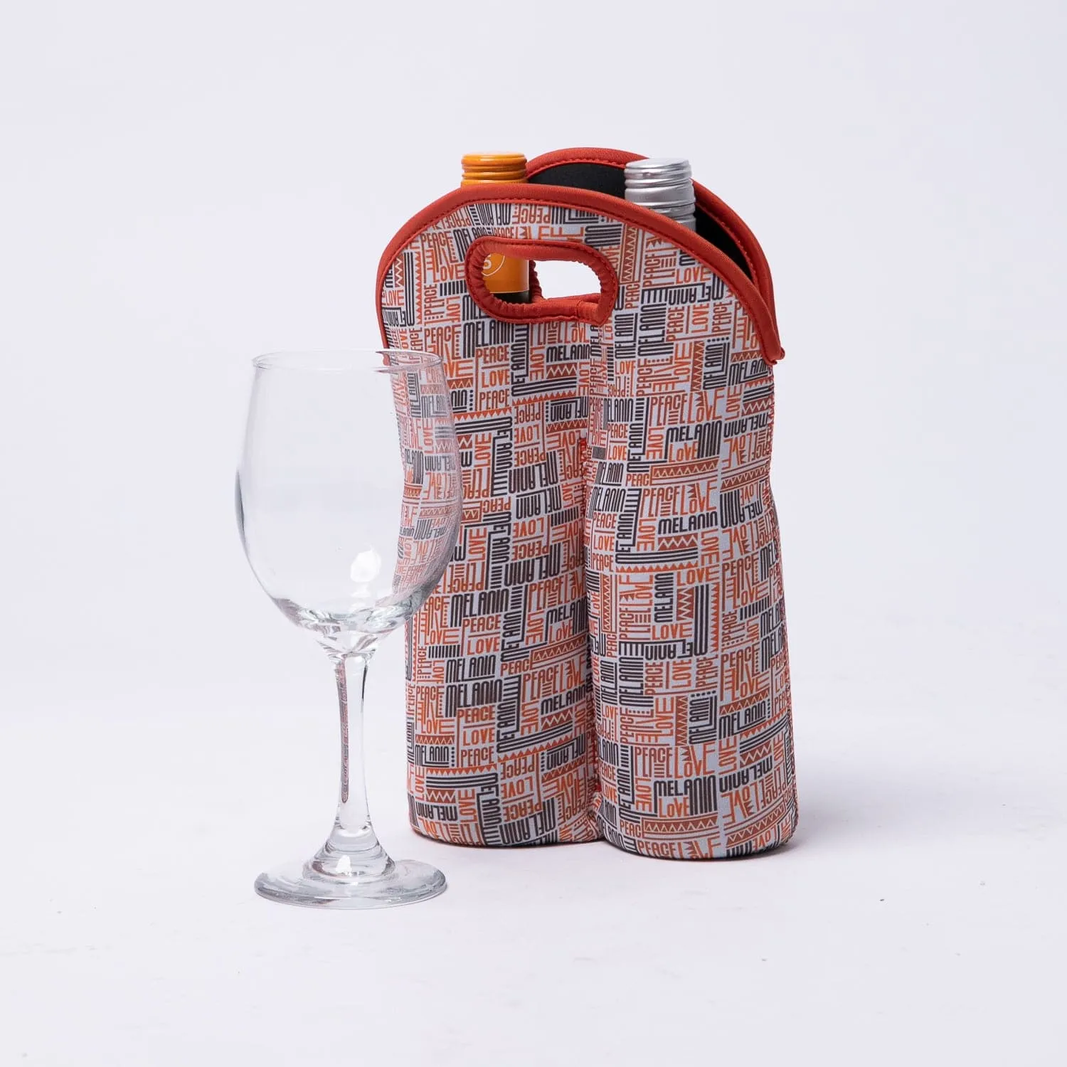 Melanin Love Double Wine Bottle Tote