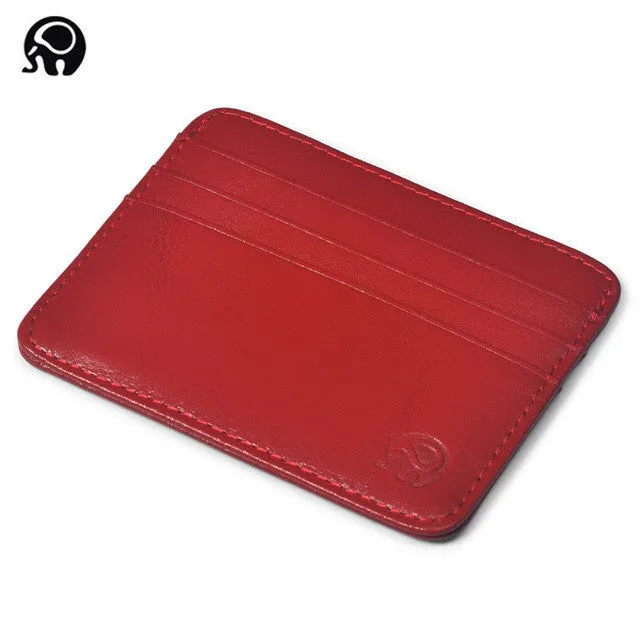 men Wallet Business Card Holder bank cardholder leather cow pickup package bus card holder Slim leather multi-card-bit pack bag