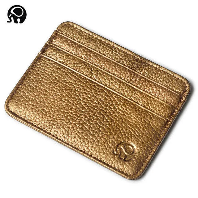 men Wallet Business Card Holder bank cardholder leather cow pickup package bus card holder Slim leather multi-card-bit pack bag