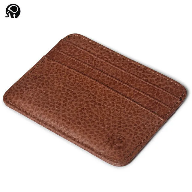 men Wallet Business Card Holder bank cardholder leather cow pickup package bus card holder Slim leather multi-card-bit pack bag