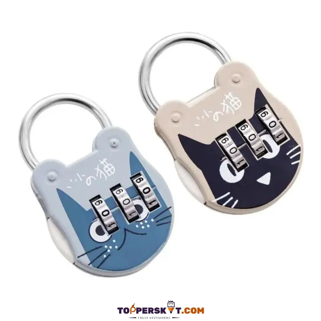 Mini 3 Digit Password Bag Lock - Secure Your Belongings ( Pack of 1 )