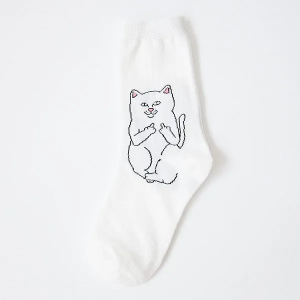 New Cat Alien Socks for Men Women Hip hop Cool Socks 36-42