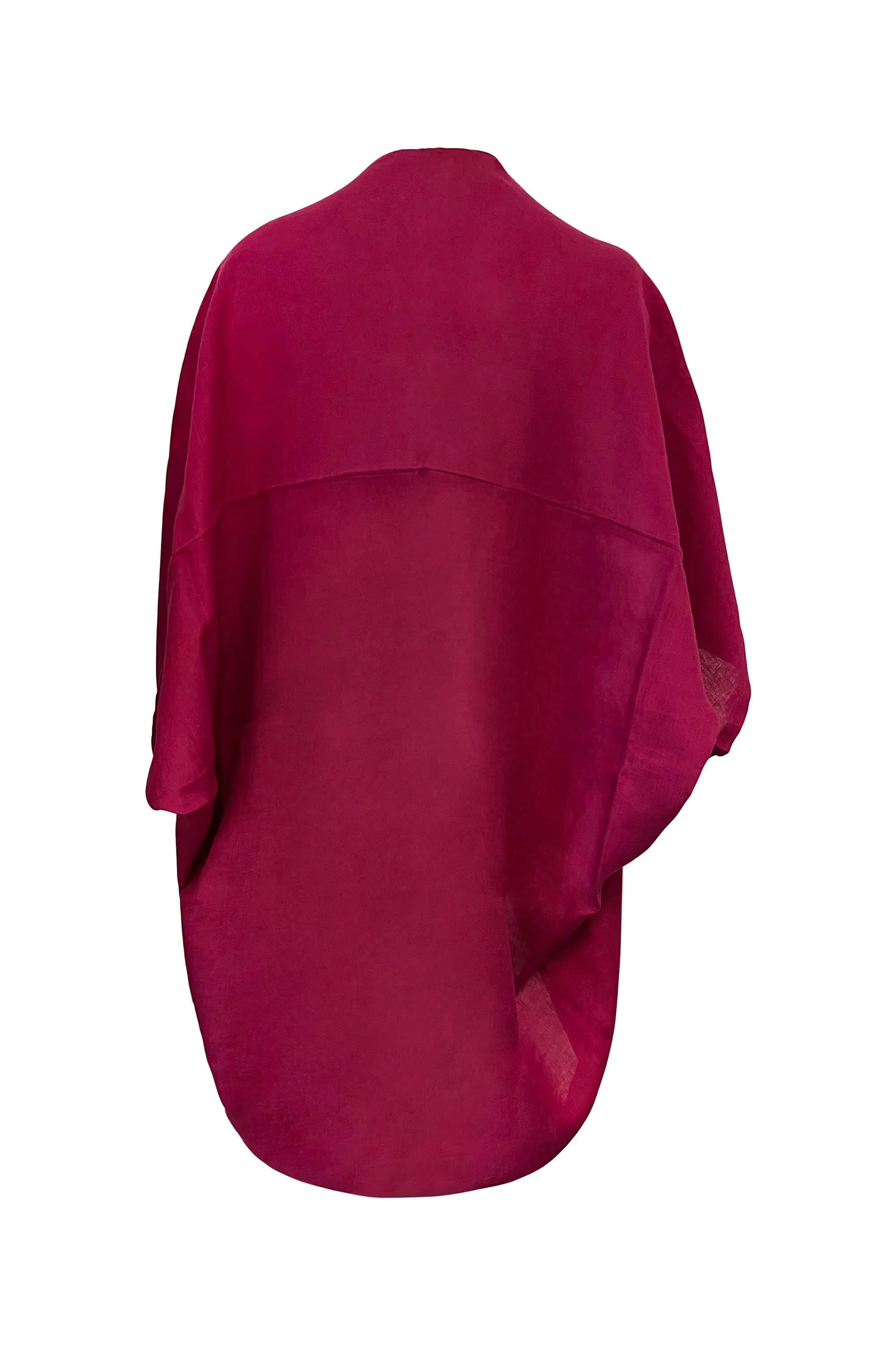 NEW! LINEN Kimono Beetroot Purple