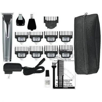 New - Wahl Stainless Steel Lithium Ion Men's Multi Purpose Beard, Facial Trimmer and Total Body Groomer - 9818-5001