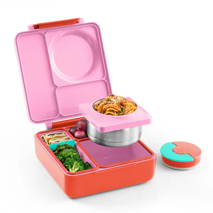 OmieBox Bento Lunch Box ~ Pink Berry