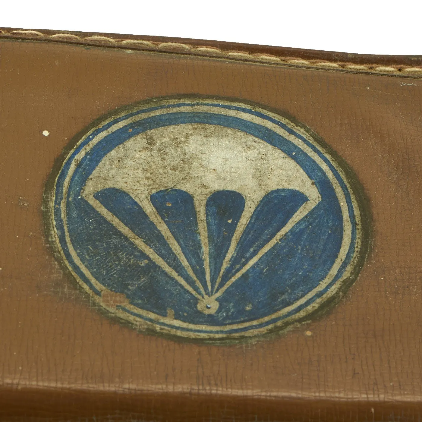 Original U.S. WWII 187th Glider Infantry Regiment (GIR) Named Ike Jacket and Hand Painted B-4 Bag